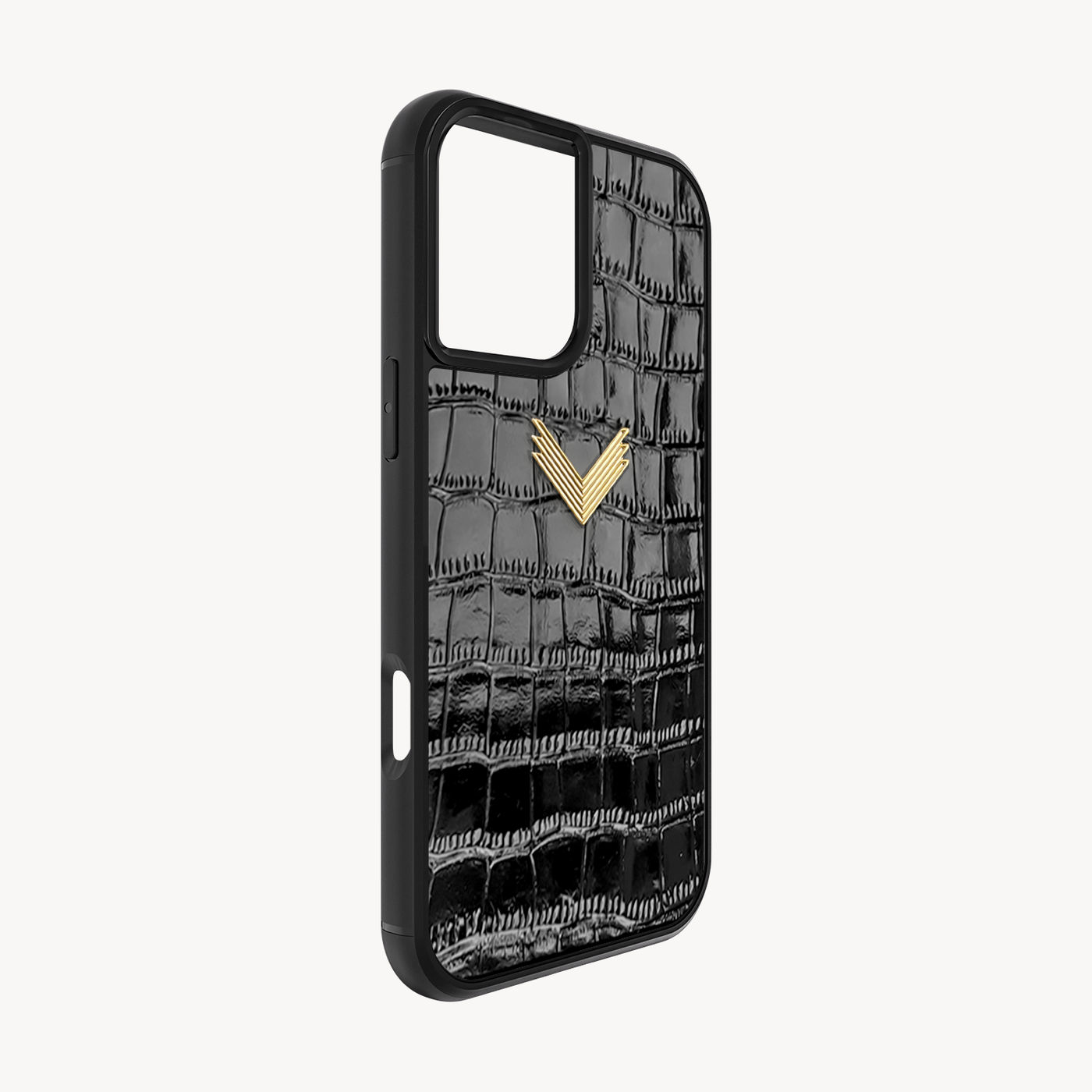 Husa Telefon iPhone 16, Piele Vitel, Textura Crocodil