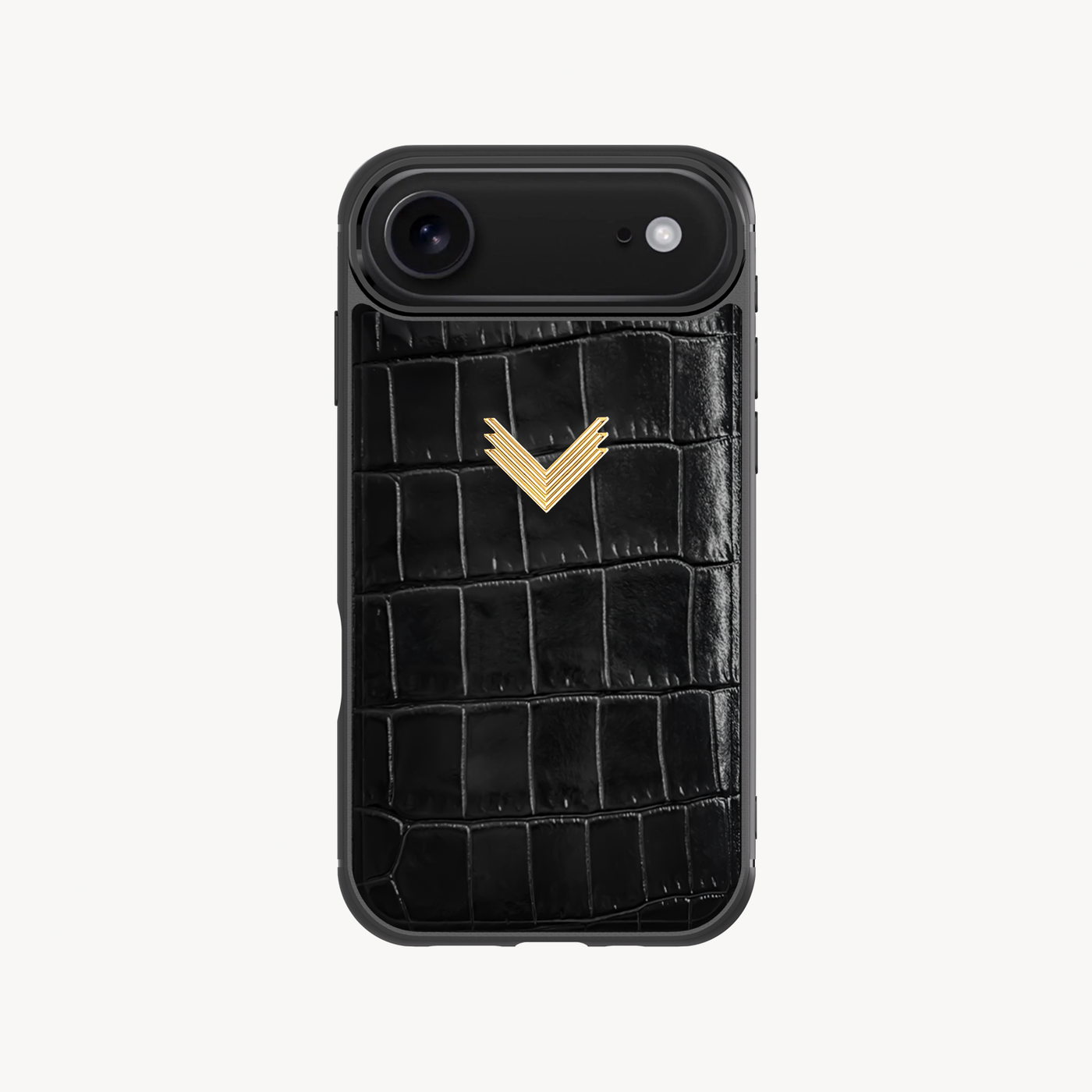 Husa Telefon iPhone 17 Air, Piele Vitel, Textura Crocodil