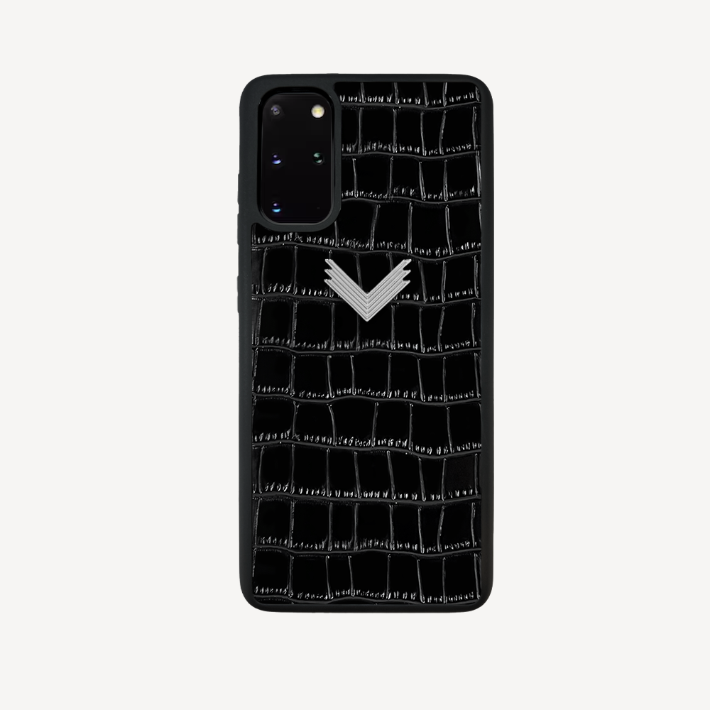 Husa Telefon Samsung S20 Plus, Piele Vitel, Textura Crocodil