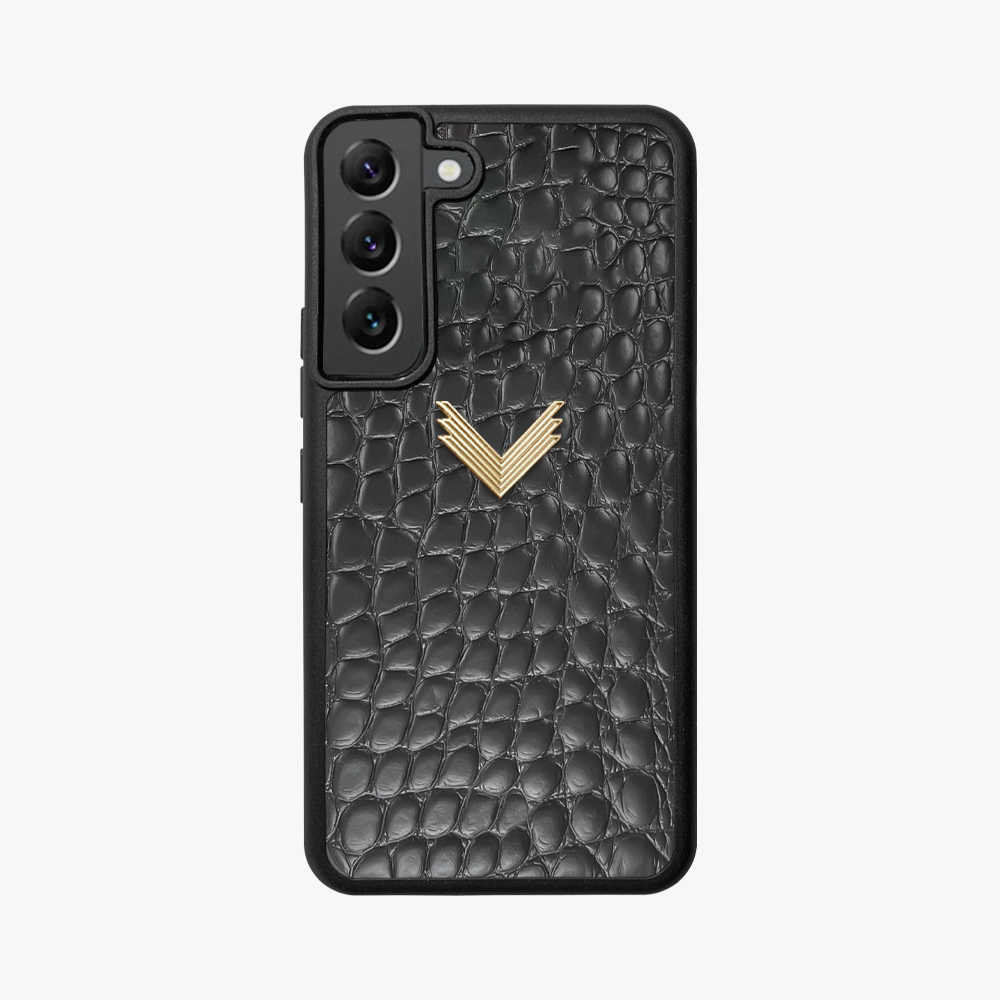 Husa Telefon Samsung S21, Piele Vitel, Textura Crocodil
