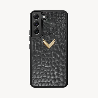 Husa Telefon Samsung S21, Piele Vitel, Textura Crocodil