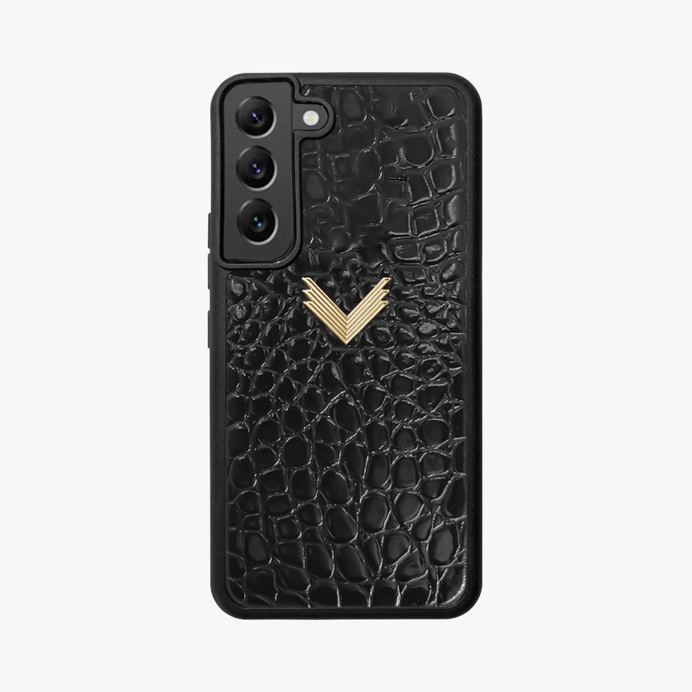 Husa Telefon Samsung S21, Piele Vitel, Textura Crocodil