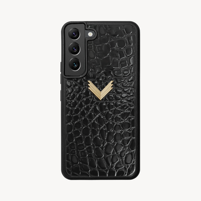 Husa Telefon Samsung S21, Piele Vitel, Textura Crocodil