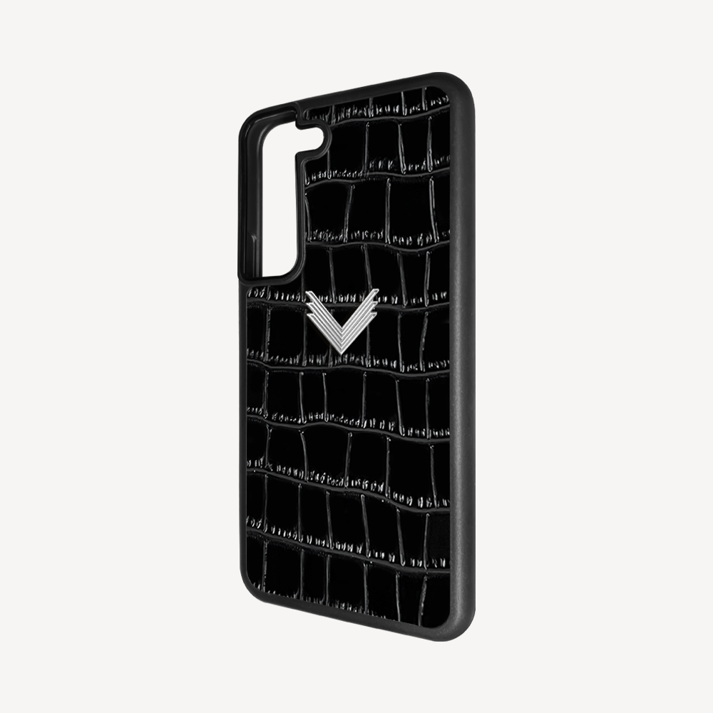 Husa Telefon Samsung S22, Piele Vitel, Textura Crocodil