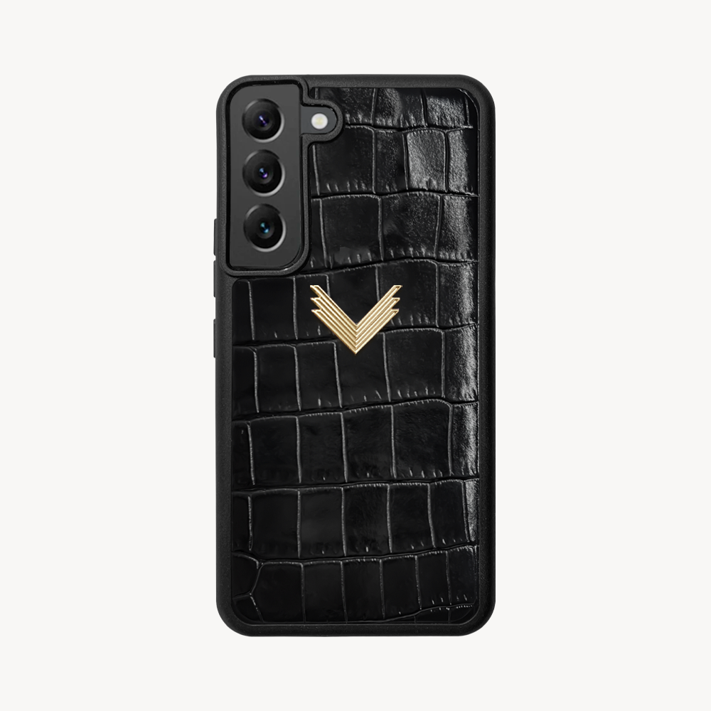 Husa Telefon Samsung S21 Plus, Piele Vitel, Textura Crocodil