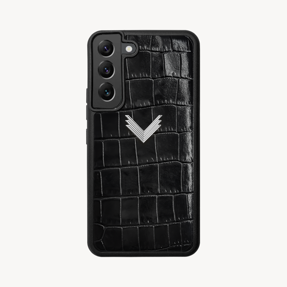Husa Telefon Samsung S21 Plus, Piele Vitel, Textura Crocodil