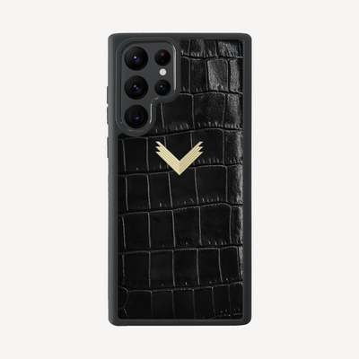 Husa Telefon Samsung S21 Ultra, Piele Vitel, Textura Crocodil