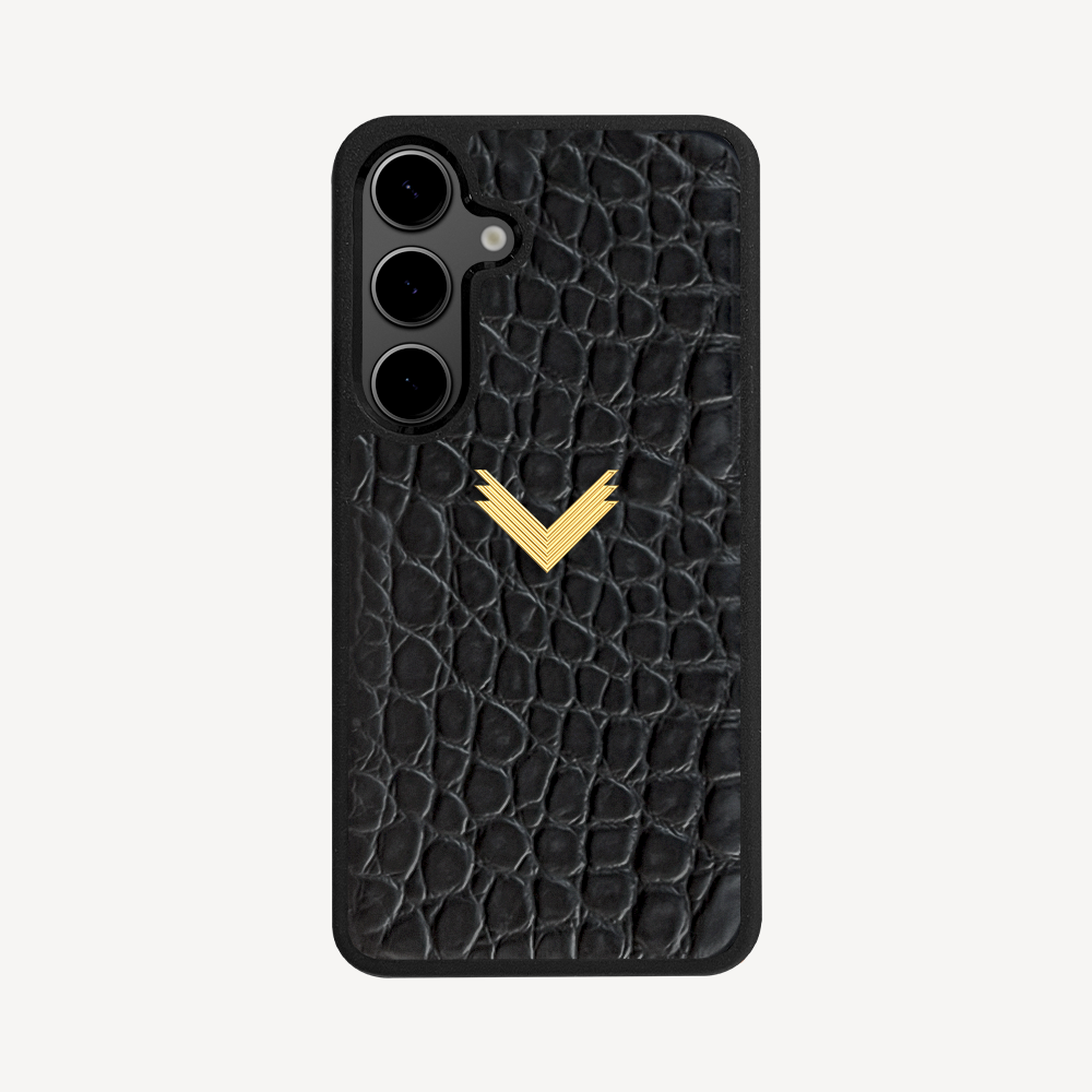 Husa Telefon Samsung S23 Plus, Piele Vitel, Textura Crocodil