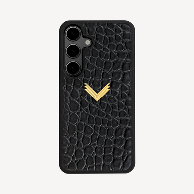 Husa Telefon Samsung S22, Piele Vitel, Textura Crocodil