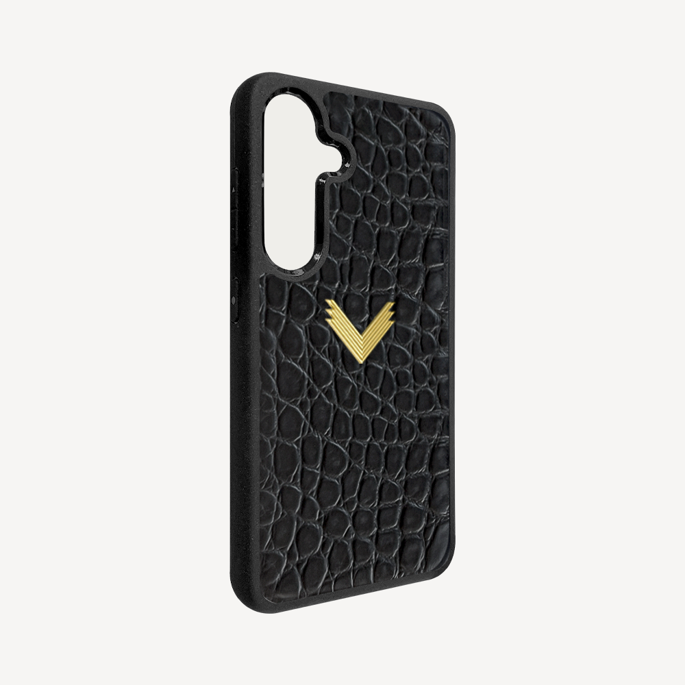 Husa Telefon Samsung S22, Piele Vitel, Textura Crocodil