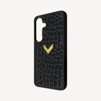 Husa Telefon Samsung S23, Piele Vitel, Textura Crocodil