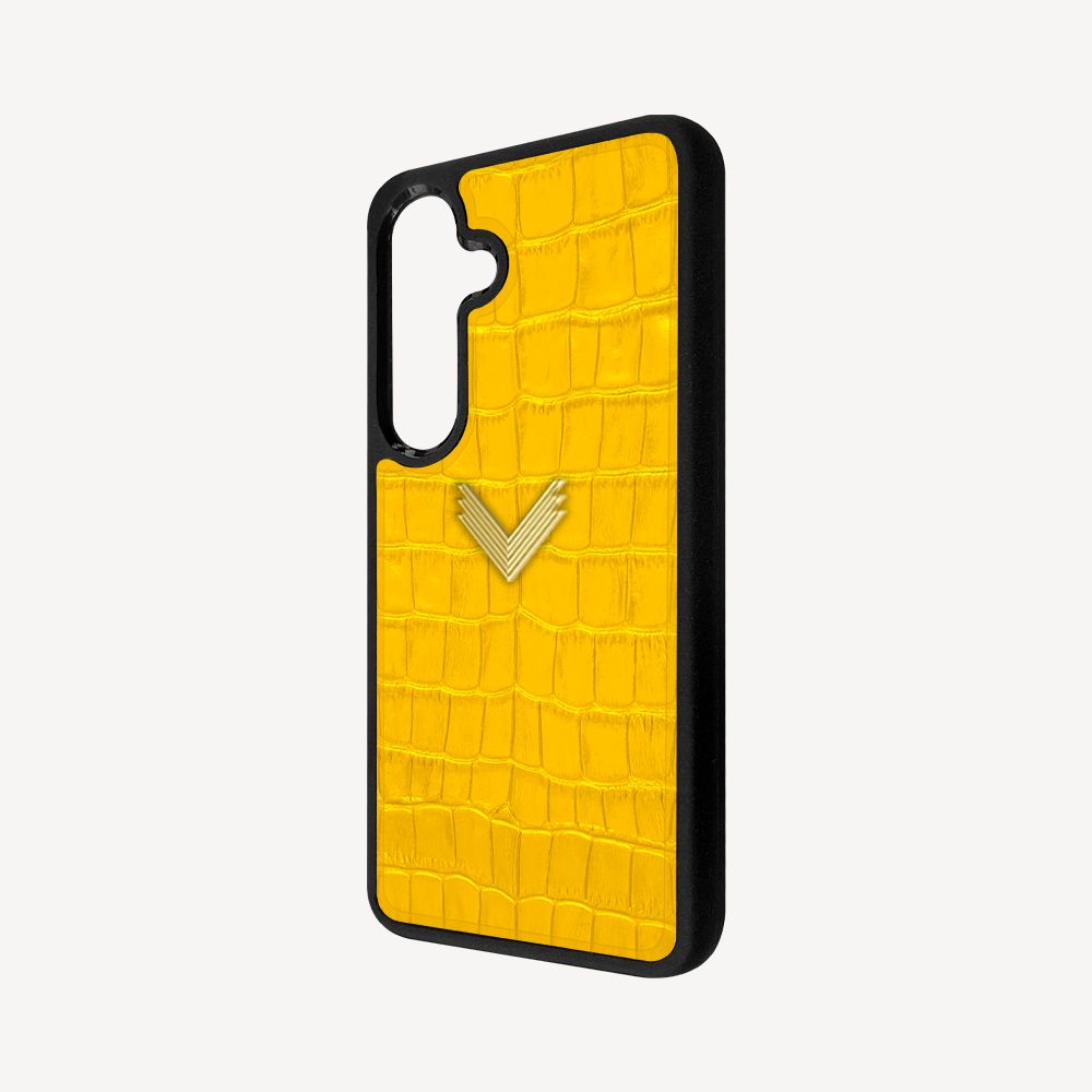 Husa Telefon Samsung S24 Plus, Piele Vitel, Textura Crocodil