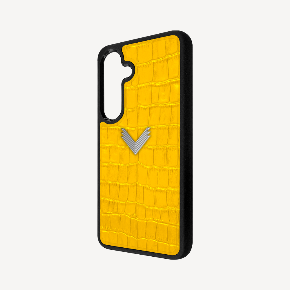 Husa Telefon Samsung S24 Plus, Piele Vitel, Textura Crocodil