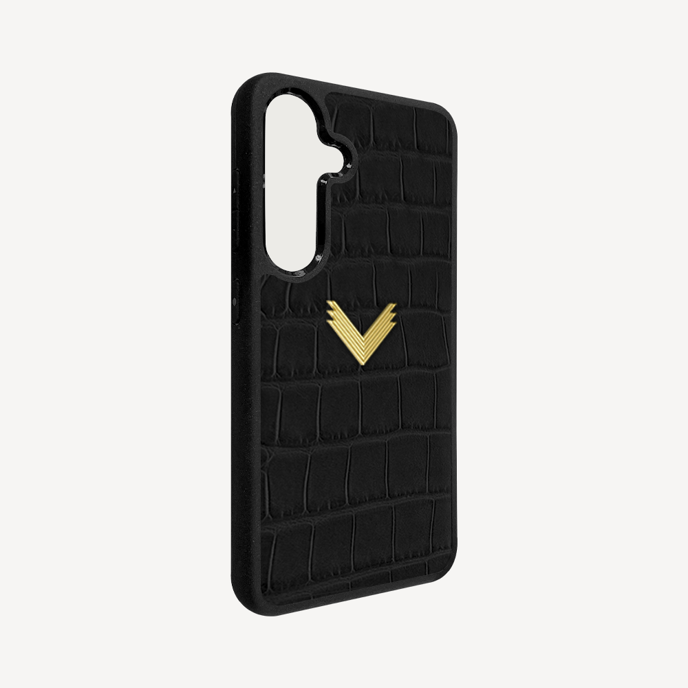 Husa Telefon Samsung S23, Piele Vitel, Textura Crocodil