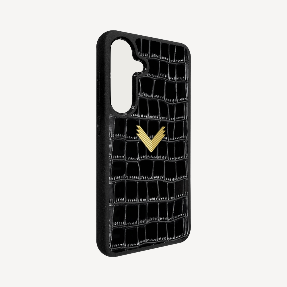 Husa Telefon Samsung S23, Piele Vitel, Textura Crocodil