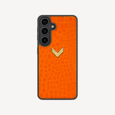 Husa Telefon Samsung S24 Plus, Piele Vitel, Textura Crocodil
