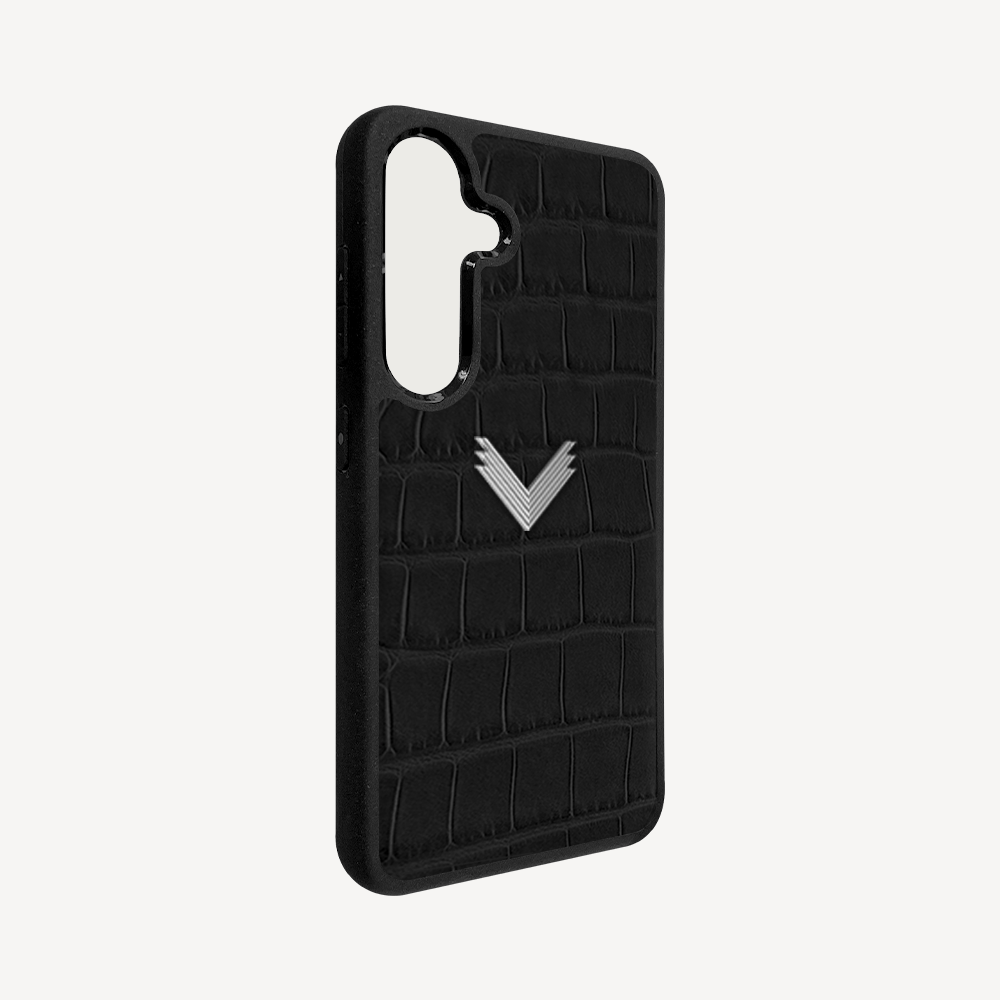 Husa Telefon Samsung S23, Piele Vitel, Textura Crocodil