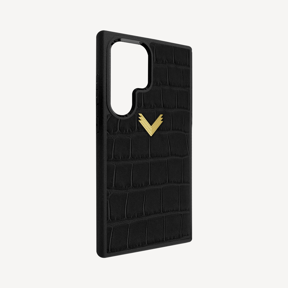 Husa Telefon Samsung S23 Ultra, Piele Vitel, Textura Crocodil
