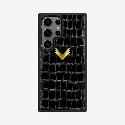 Husa Telefon Samsung S24 Ultra, Piele Vitel, Textura Crocodil
