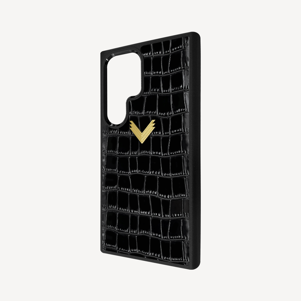 Husa Telefon Samsung S24 Ultra, Piele Vitel, Textura Crocodil