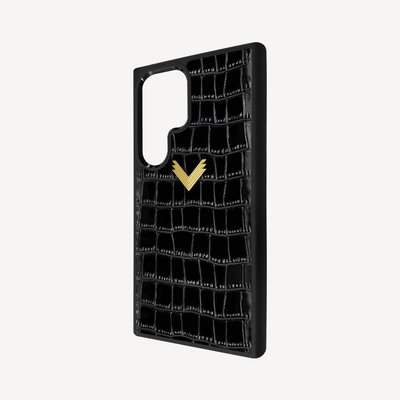 Husa Telefon Samsung S24 Ultra, Piele Vitel, Textura Crocodil