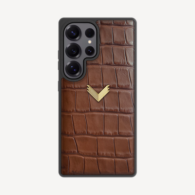 Husa Telefon Samsung S24 Ultra, Piele Vitel, Textura Crocodil