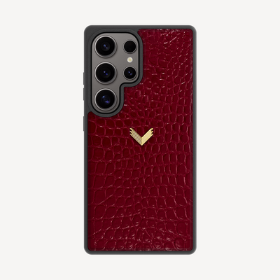 Husa Telefon Samsung S24 Ultra, Piele Vitel, Textura Crocodil