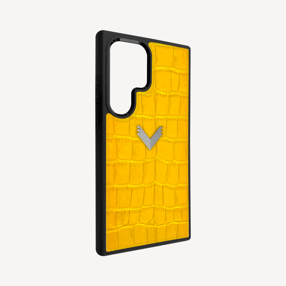Husa Telefon Samsung S24 Ultra, Piele Vitel, Textura Crocodil