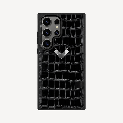 Husa Telefon Samsung S24 Ultra, Piele Vitel, Textura Crocodil