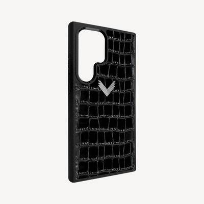 Husa Telefon Samsung S24 Ultra, Piele Vitel, Textura Crocodil