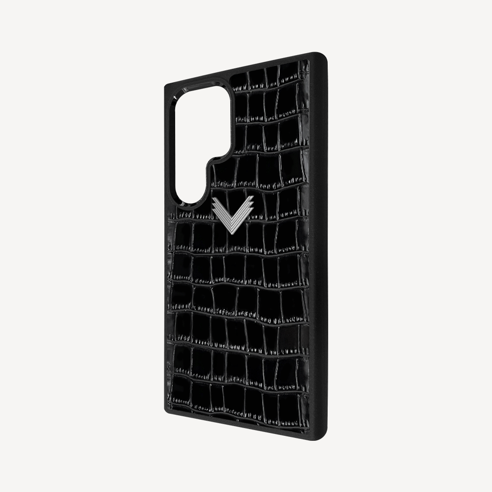 Husa Telefon Samsung S24 Ultra, Piele Vitel, Textura Crocodil
