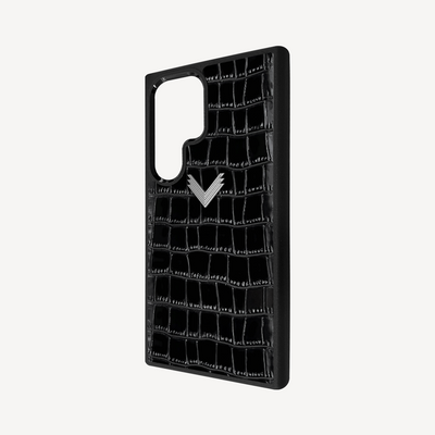 Husa Telefon Samsung S24 Ultra, Piele Vitel, Textura Crocodil