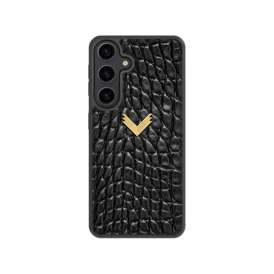 Husa Telefon Samsung S25, Piele Vitel, Textura Crocodil