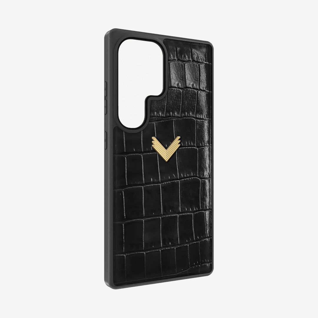 Husa Telefon Samsung S23 Ultra, Piele Vitel, Textura Crocodil