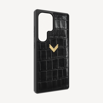 Husa Telefon Samsung S23 Ultra, Piele Vitel, Textura Crocodil