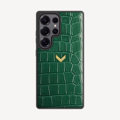 Husa Telefon Samsung S25 Ultra, Piele Vitel, Textura Crocodil