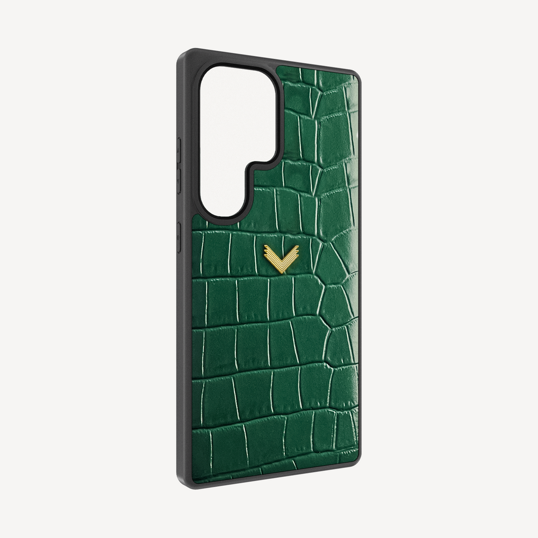 Husa Telefon Samsung S25 Ultra, Piele Vitel, Textura Crocodil