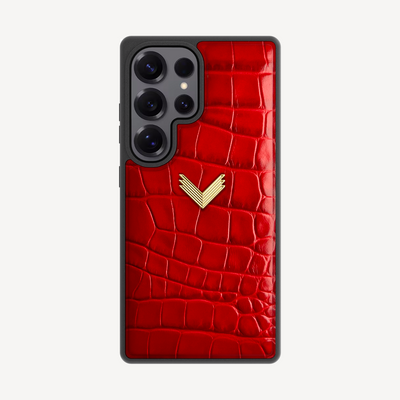 Husa Telefon Samsung S25 Ultra, Piele Vitel, Textura Crocodil