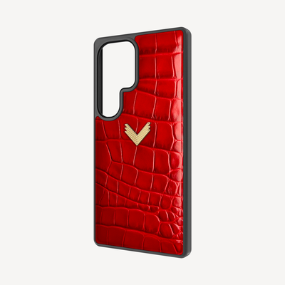 Husa Telefon Samsung S25 Ultra, Piele Vitel, Textura Crocodil