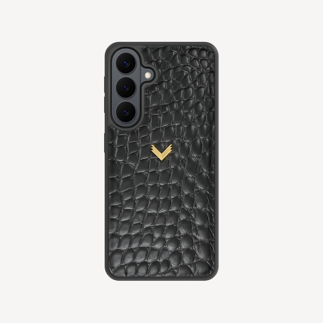 Husa Telefon Samsung S26, Piele Vitel, Textura Crocodil