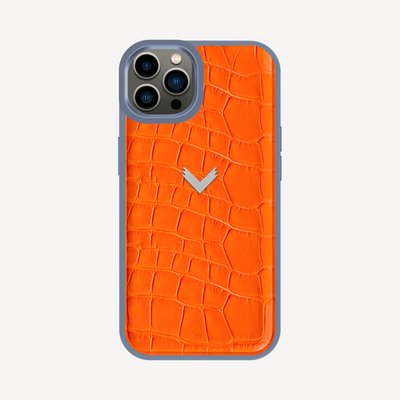 Husa Telefon iPhone 12/12 Pro, Piele Vitel, Textura Crocodil