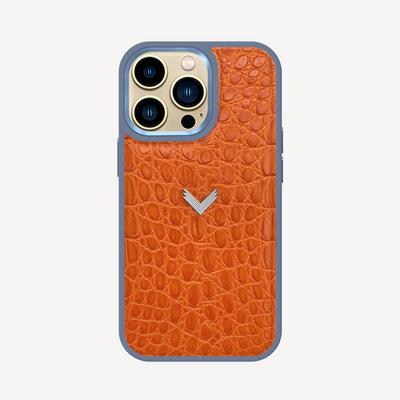 Husa Telefon iPhone 13 Pro, Piele Vitel, Textura Crocodil