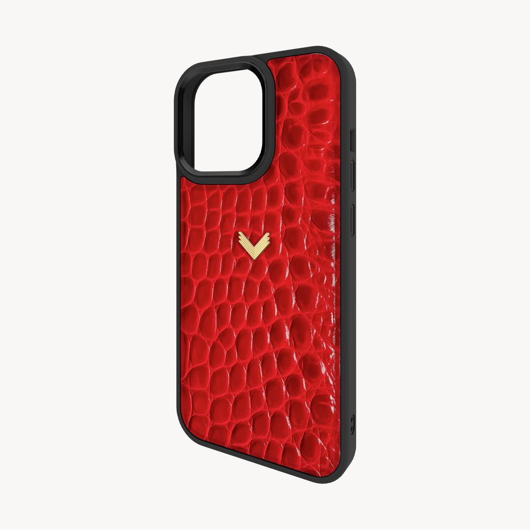 Husa Telefon iPhone 14 Pro, Piele Vitel, Textura Crocodil