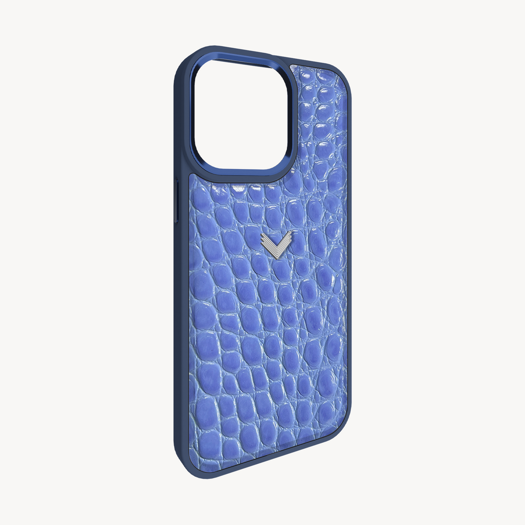 Husa Telefon iPhone 14 Pro, Piele Vitel, Textura Crocodil