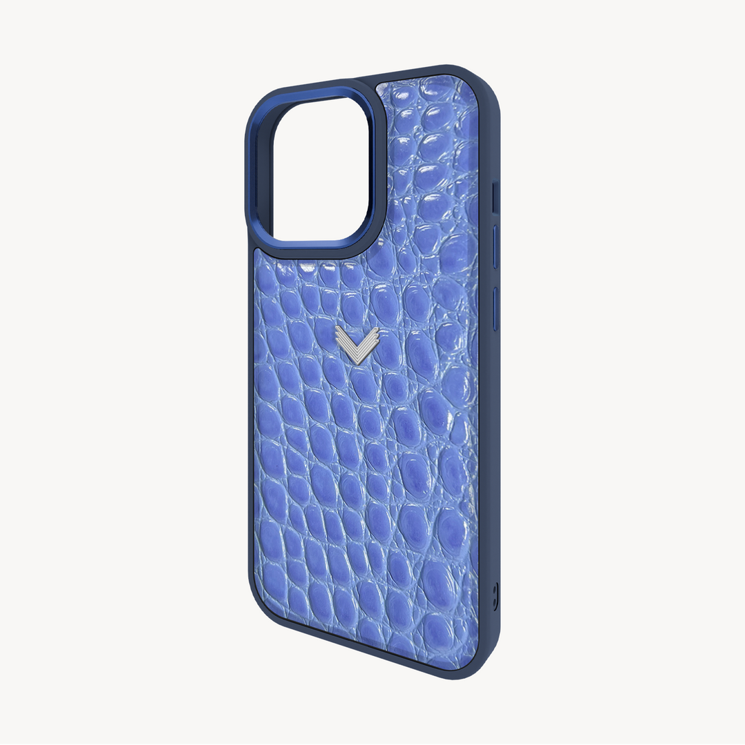 Husa Telefon iPhone 14 Pro, Piele Vitel, Textura Crocodil