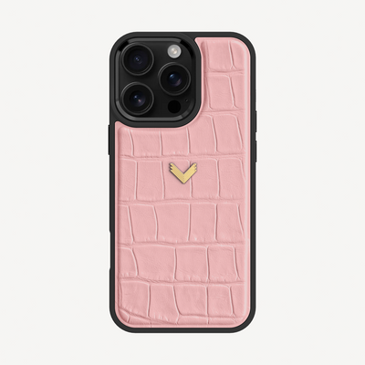 Husa Telefon iPhone 16 Pro Max, Piele Vitel, Textura Crocodil
