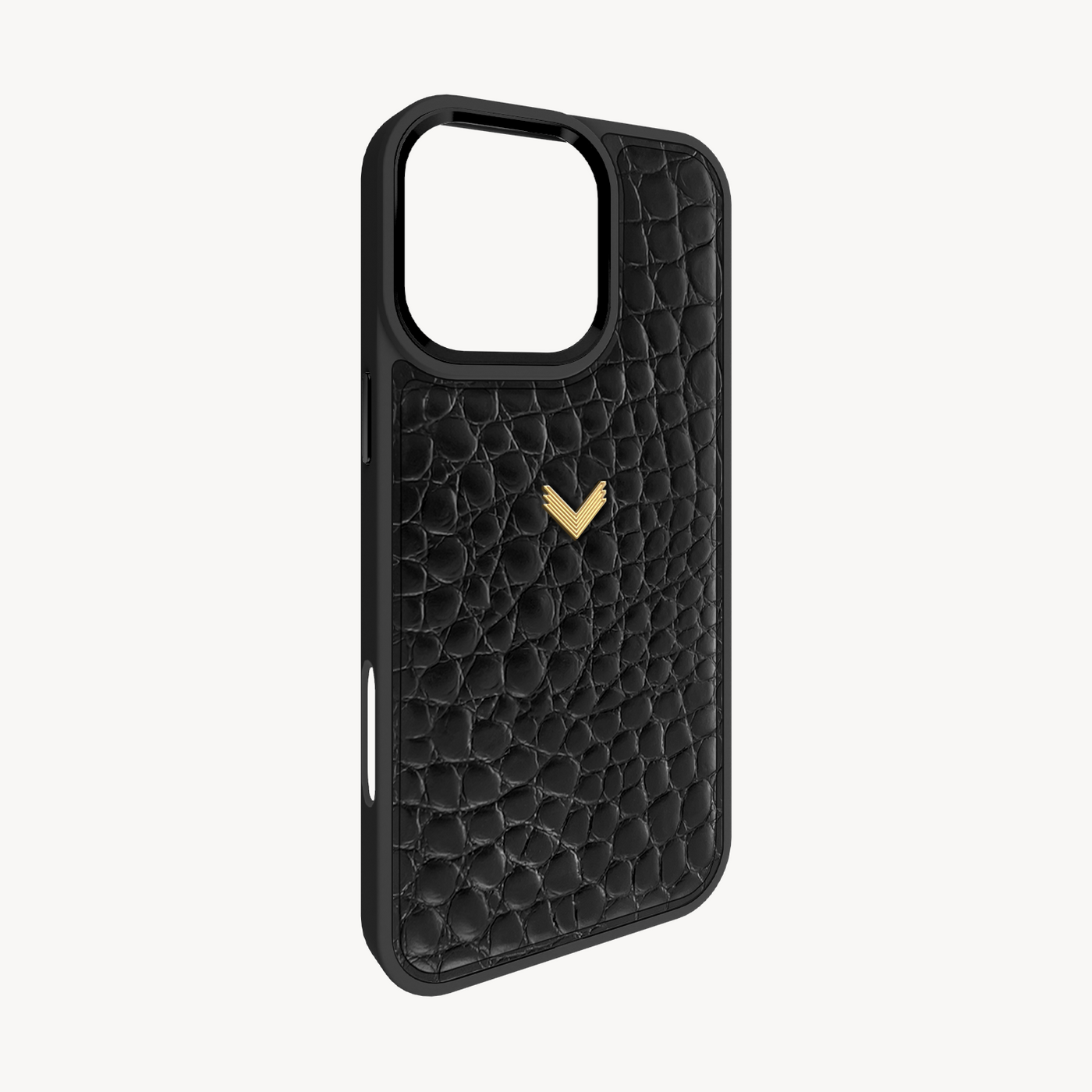 Husa Telefon iPhone 16 Pro, Piele Vitel, Textura Crocodil