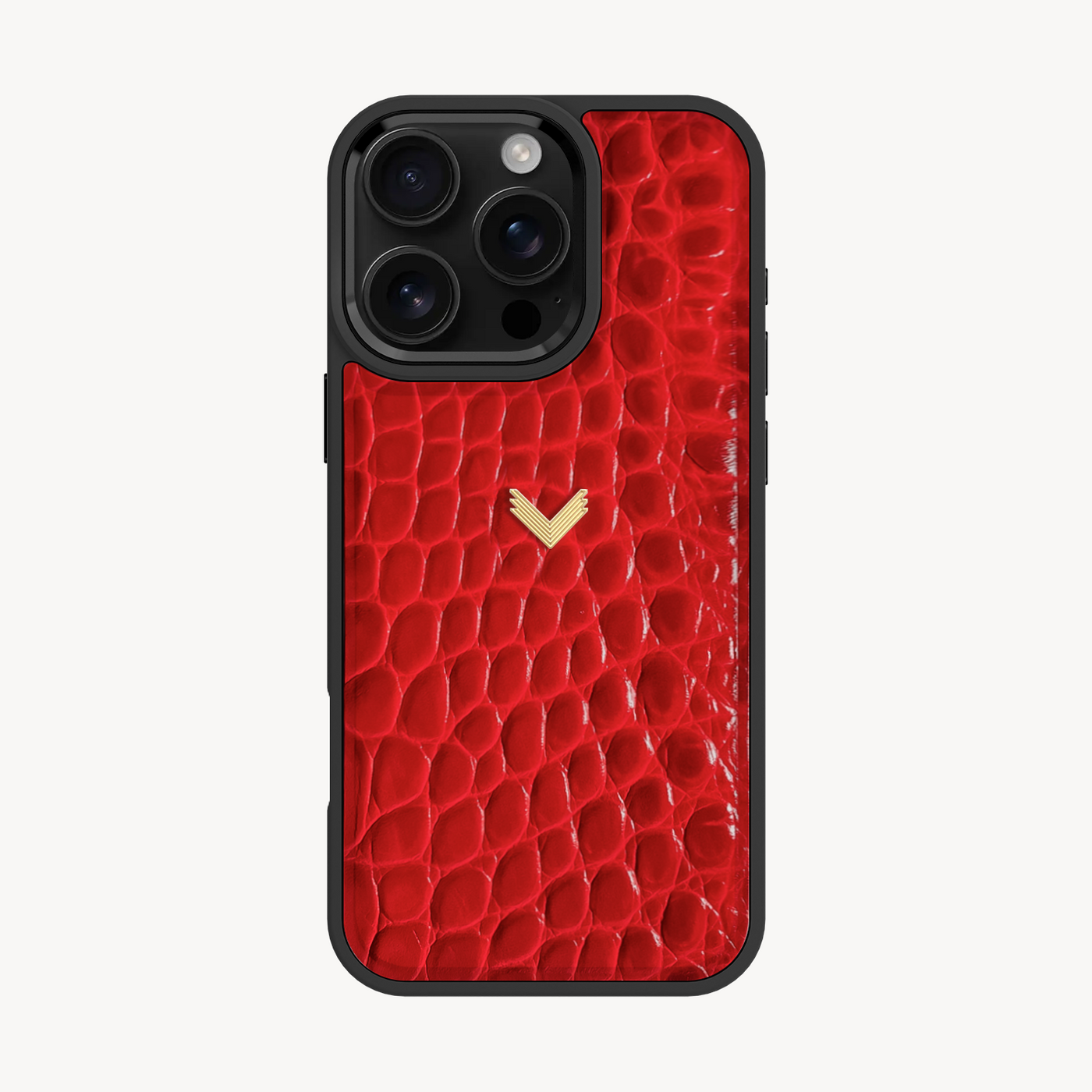 Husa Telefon iPhone 16 Pro, Piele Vitel, Textura Crocodil