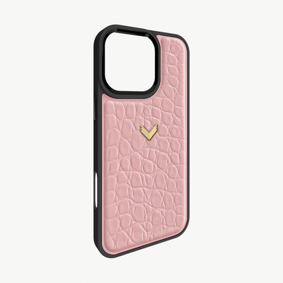 Husa Telefon iPhone 16 Pro, Piele Vitel, Textura Crocodil