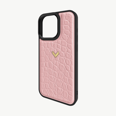 Husa Telefon iPhone 16 Pro, Piele Vitel, Textura Crocodil